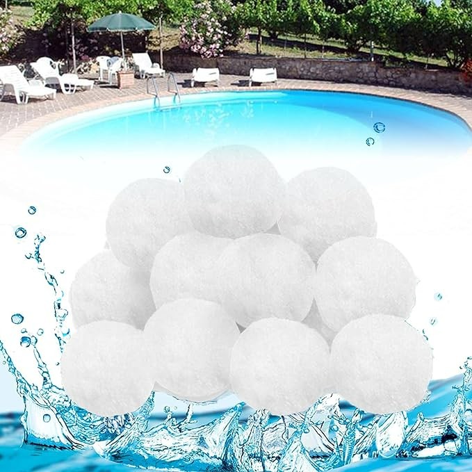 Reusable Eco-Friendly Fiber Filter Balls Replace Pool Filter Sand For Swimming Pool