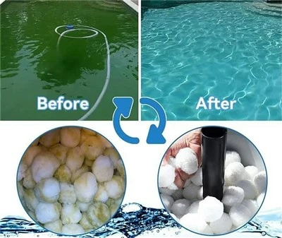 bolas de filtro de poliéster para piscina 700g, tratamento de água, reutilizável, ecológico, renovável, filtra bolas amigáveis