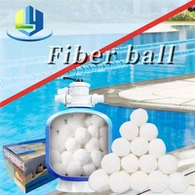 Bolas de fibra usadas para piscinas e diversos tratamentos de esgoto