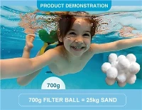 Bola de filtro de pool de mídia de filtro de fibra