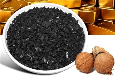 Recuperação de ouro e carbono ativado Shell de coco com alta taxa de absorção
