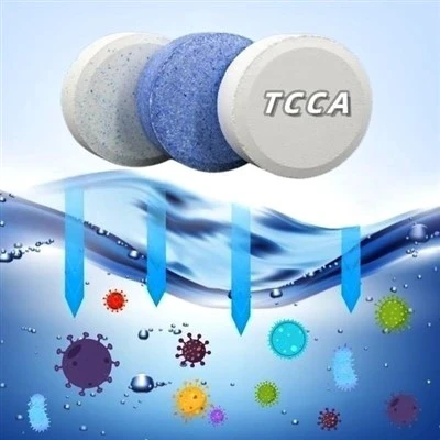O cloro químico garantido da associação da qualidade marca o pó granulado 90% TCCA