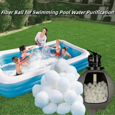 NOVOS meios ecológicos de fibra de bolas de filtro de piscina para filtro de areia de piscina