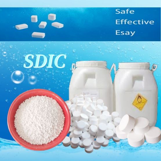 produtos químicos granulados SDIC do tratamento da água do dicloroisocianurato de sódio do pó da malha de 25kg 8-30