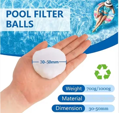 Uma bola de filtro de 700 gramas pode substituir 25 kg de areia.