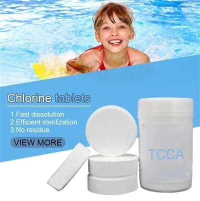 Comprimidos de triclorocloreto de TCCA 3 polegadas de ácido tricloroisocianúrico 90 grânulos de tricloro em pó para limpeza de piscinas